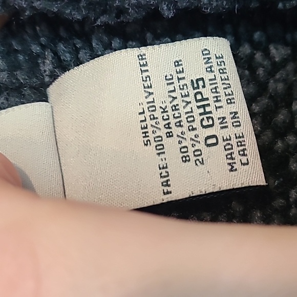 LL Bean Womens Black Duffle Coat Vintage Sherpa Y2K Winter Barn Size Medium 90s - Picture 8 of 10